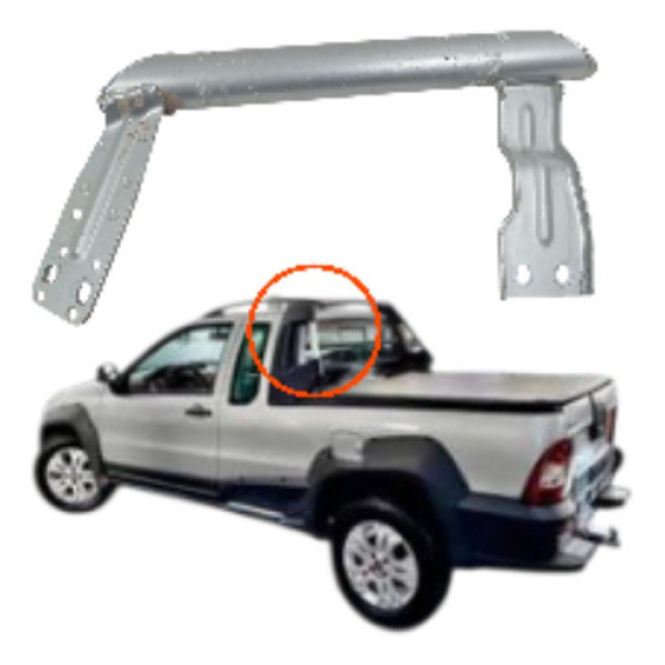 Tubo Regido Rack Strada Adventure Esquerdo 51825553 Prata