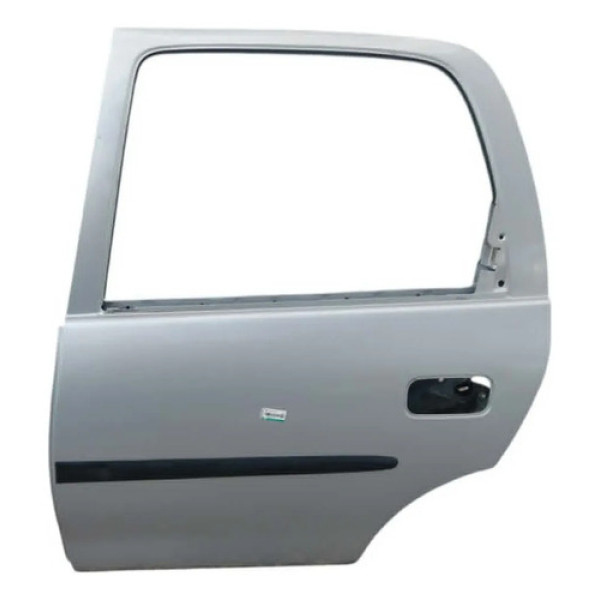 Porta Traseira Esquerda Corsa Classic 1999 A 2010 Traseira Esquerdo Prata