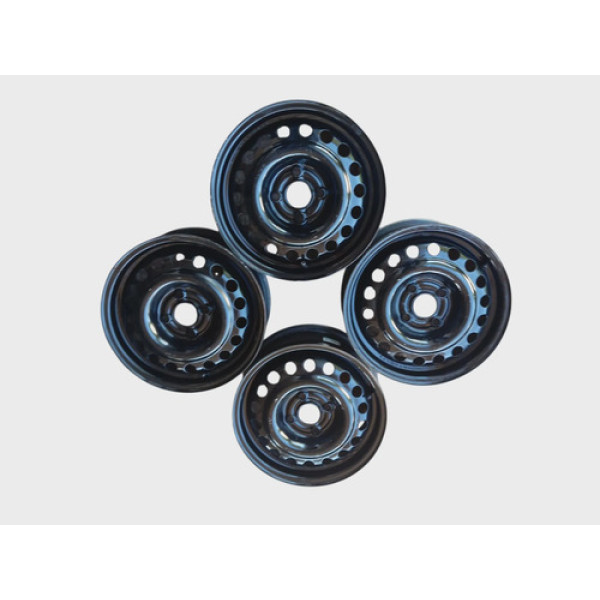 Jogo De Roda Ferro Aro 14 Gm Montana Corsa Celta Prisma Preto