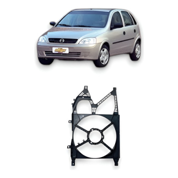 Defletor Ventoinha Radiador Sem Ar Corsa Montana 2002 A 2012
