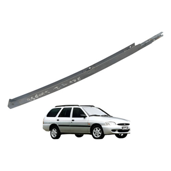 Guia Trilho Vidro Porta Traseira Direita Escort 1997 A 2002 Cinza
