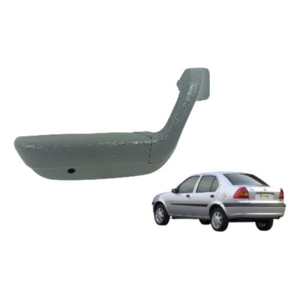 Puxador Porta Lado Esquerdo Ford Fiesta 2001/2002 Original  - Cinza