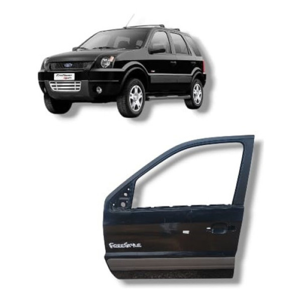 Porta Dianteira Esquerda Ecosport 2004 A 2012 Dianteira Esquerdo Preta