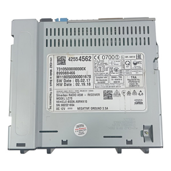 Módulo Receptor Gm Prisma Onix 2017 A 2019 42554562