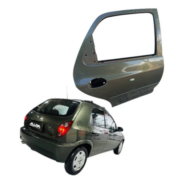 Porta Traseira Direita Celta 2007 A 2015 Verde 4porta Traseira Direita Verde