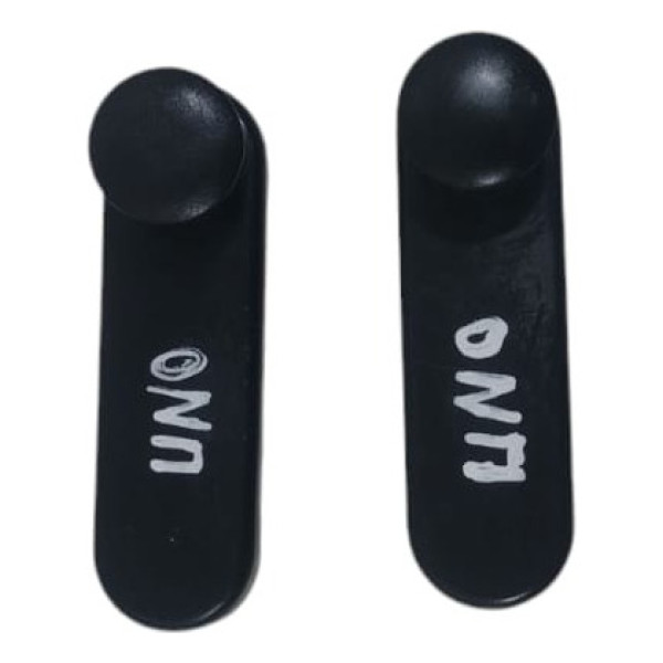 Par Manivela Do Vidro Fiat Uno Mille 84 Á 2012 Preta