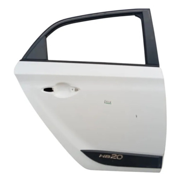 Porta Traseira Direita Hb20 Hatch 2013 A 2019 Traseira Direito Branco