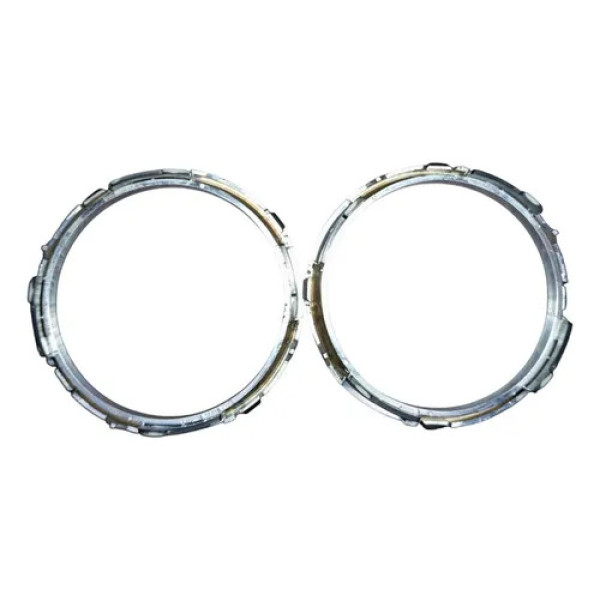 Aro Cromo Acetinado Difusor Volkswagen Gol Voyage G5 Kit 2