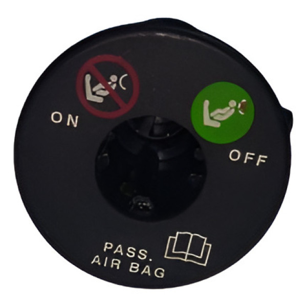 Botão Chave Airbag Trava Passageiro Fiat Idea  Preto