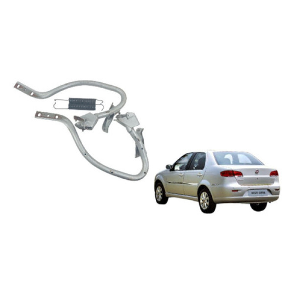 Par Dobradiças Tampa Traseira Siena 2009 A 2014 Original