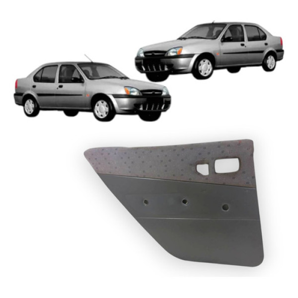 Forro De Porta Traseiro Esquerdo Fiesta Street Sedan  01/02 Cinza-escuro