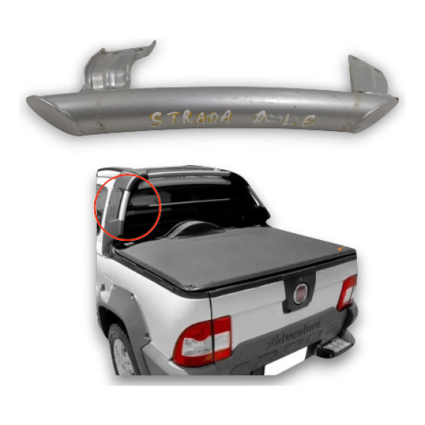 Tubo Rigido Rack Strada Adventure Esquerdo 51825552 Prata