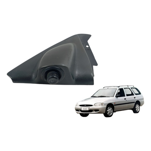 Moldura Interna Retrovisor Esquerdo Escort 1997/2000 Preto