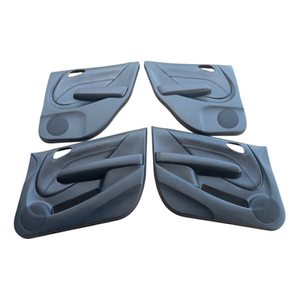 Kit Forros De Portas Dianteiros E Traseiros Honda Fit 03/08 Preto