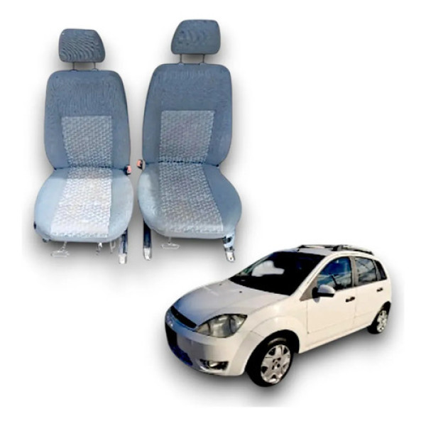 Par De Banco Dianteiro Ford Fiesta 4porta 2004 A 2008 Cinza
