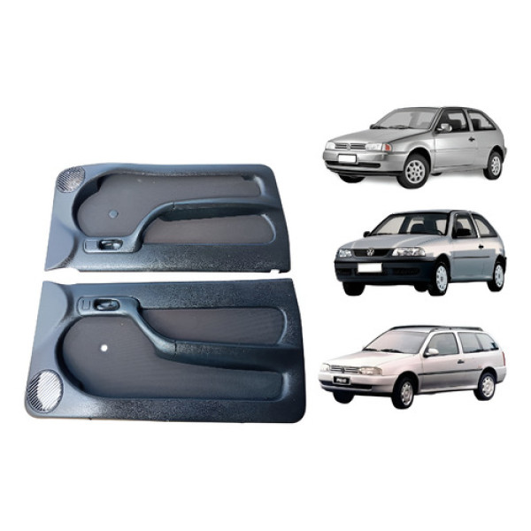 Par Forro De Porta Gol Parati G2 G3 2portas Original Preto