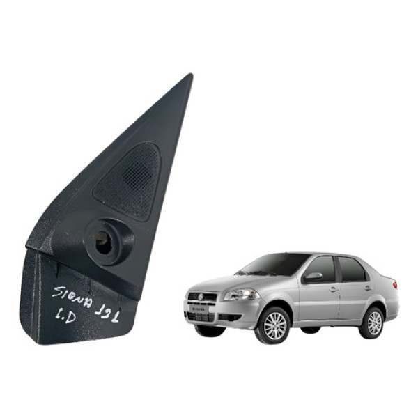 Moldura Interna Retrovisor Direito Siena 2010 A 2016 Preto