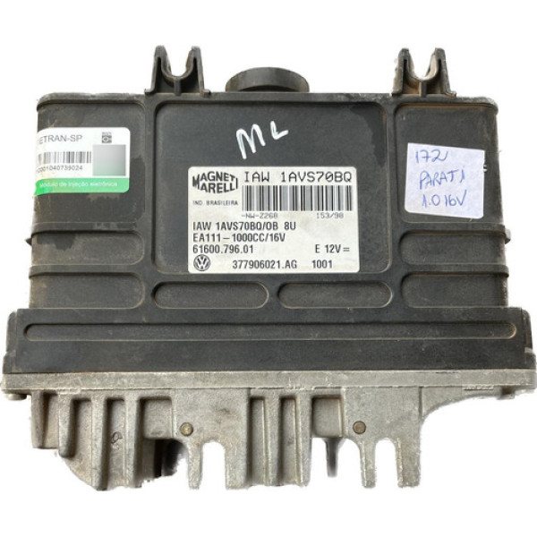 Módulo De Injeção Eletrônica  Gol Parati  Vw Iaw 1avs70bq