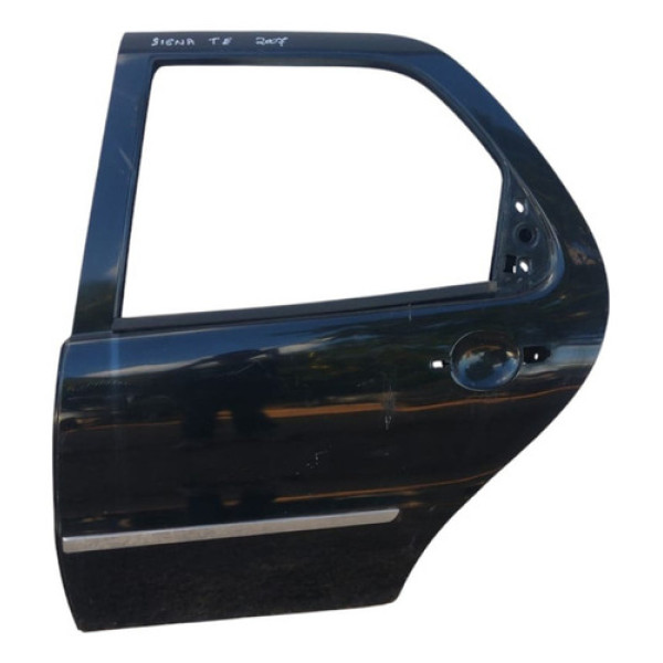 Porta Traseira Esquerda Fiat Palio Siena 2006 2007 2008 Preto