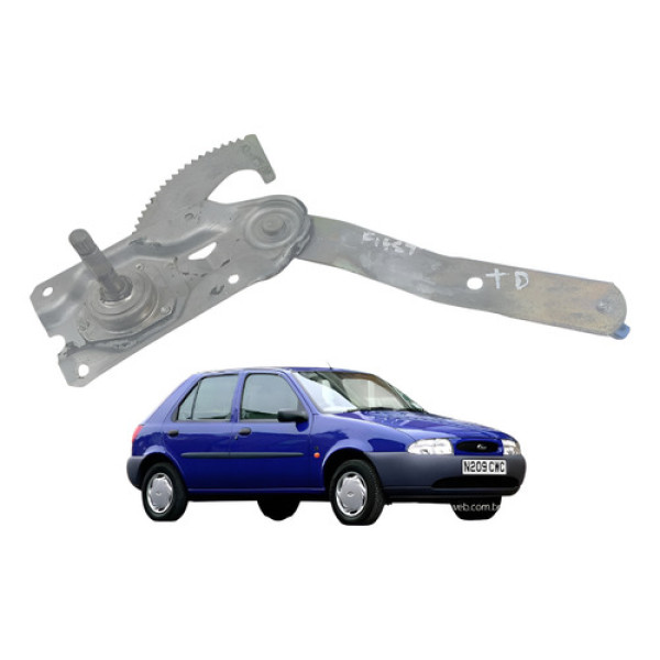 Máquina Vidro Manual Traseiro Direito Ford Fiesta 1996/2002