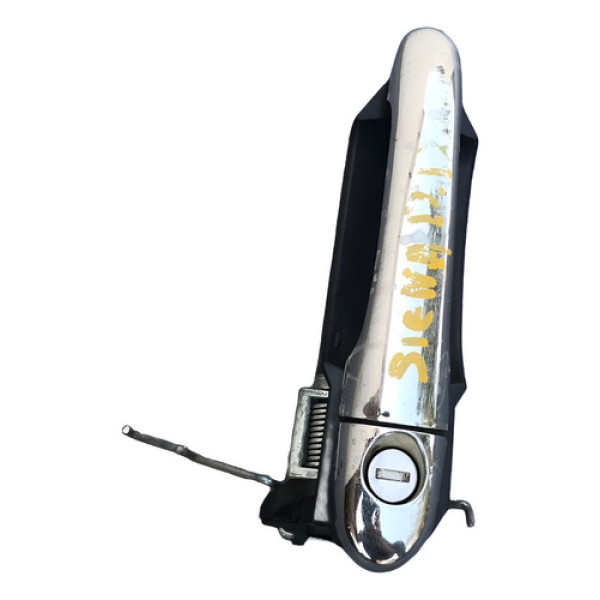 Maçaneta E Base Externa Palio Siena D. Direita - Preto - Dianteira