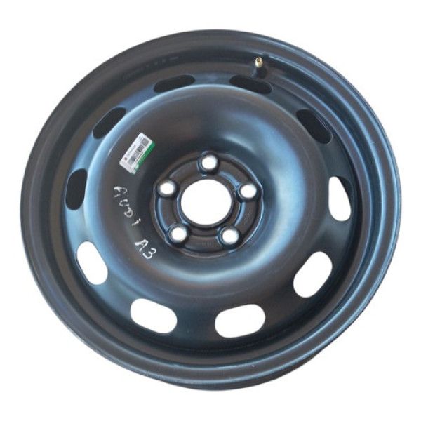 Roda De Ferro Aro 15 Audi A3 Golf Bora Fox Polo 5 Furo Preto