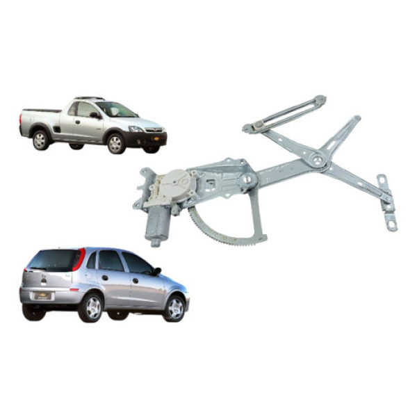 Máquina Vidro Elétr Diant. Direito Montana Corsa Mont. 02/10 Prata