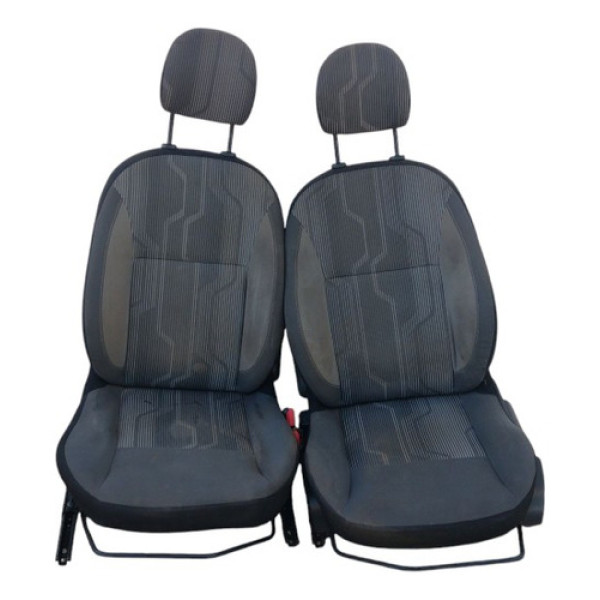 Bancos Dianteiros Renault Logan 2015 A 2016 Cinza