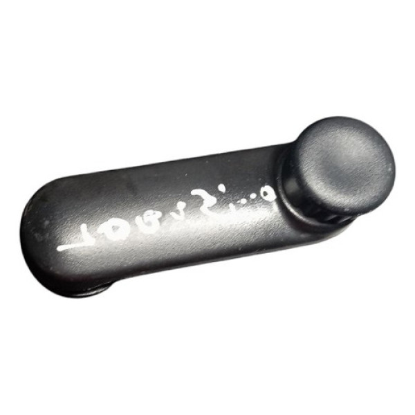 Manivela Vidro Traseiro Renault Logan Sandero 2011 A 2014 Preto