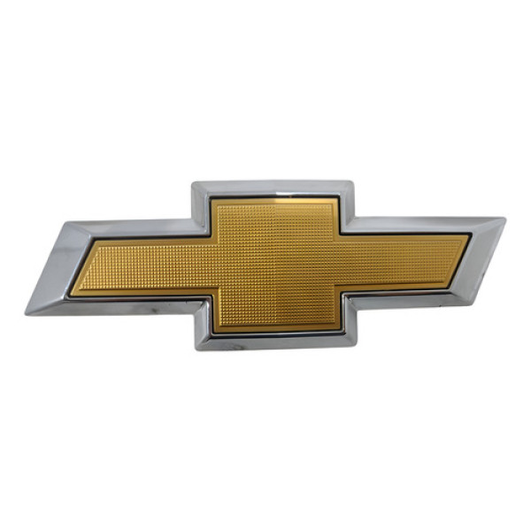 Emblema Dianteiro Parachoque Chevrolet Prisma Onix 17/20 Prateado