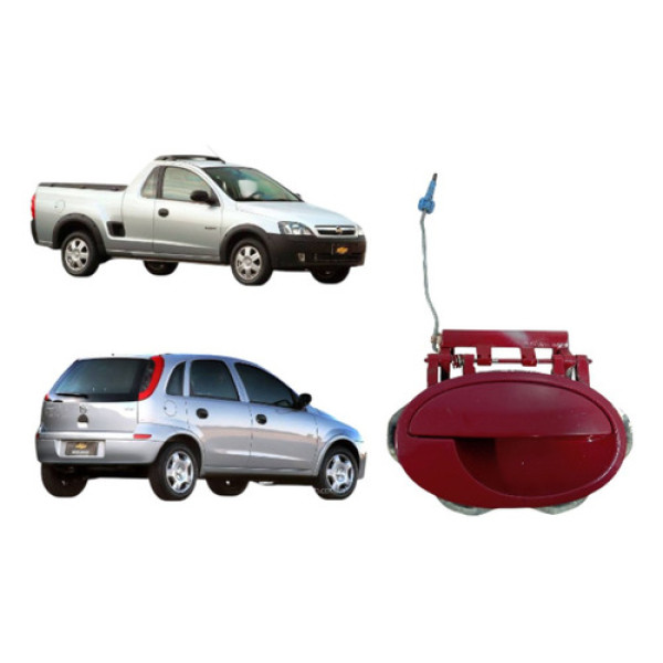 Maçaneta Externa Lado Direito Montana Corsa Montana 02/10 Vermelho
