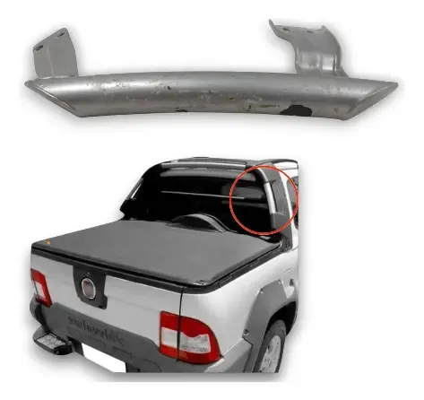 Tubo Rigido Rack Strada Adventure Direito 51825552 Detalhes Prata