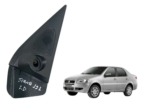 Moldura Interna Retrovisor Direito Siena 2010 A 2016 Preto